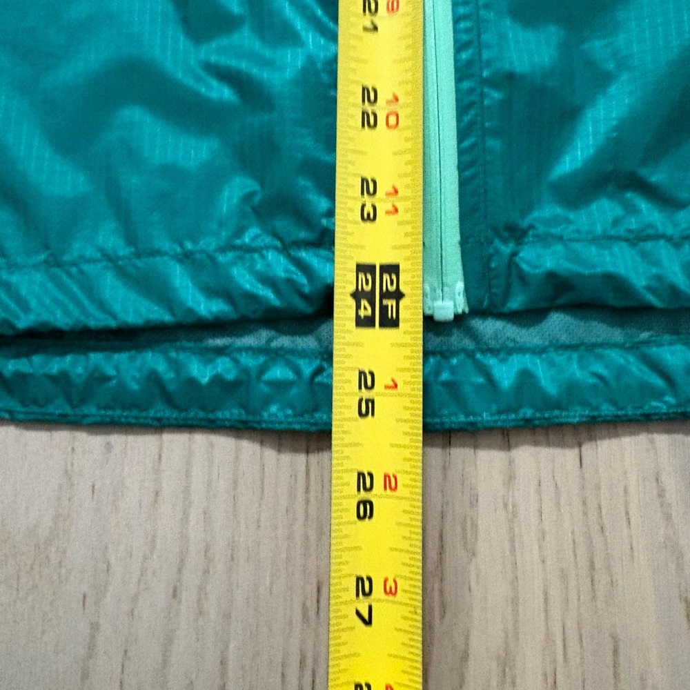 Outdoor Research Helium II Rain Jacket Teal Pertex Shield Hood Womens Small - Picture 8 of 8